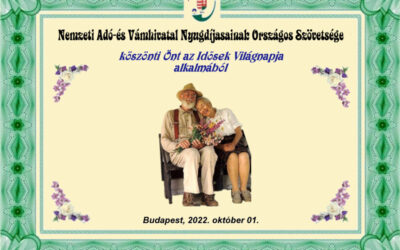 Köszöntő az idősek világnapja alkalmából