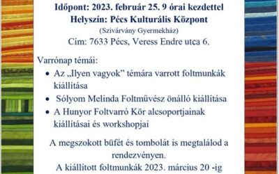 Pécsi meghívó “Foltvarrás” kiállításra