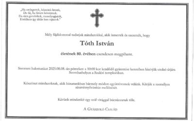 Tóth István ny. pénzügyőr százados búcsúztatása
