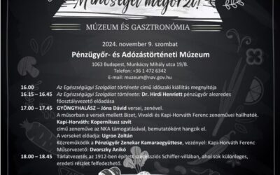 Múzeumok őszi fesztiválja – Pénzügyőr és Adózástörténeti Múzeum