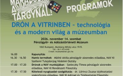 Múzeumok Őszi Fesztiválján a Pénzügyőr- és Adózástörténeti Múzeum – meghívó