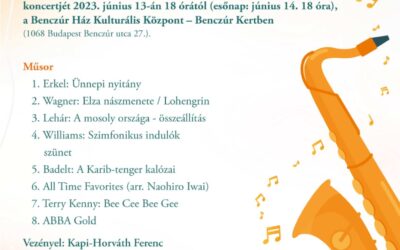 Meghívó a Pénzügyőr Zenekar “Nyárköszöntő” koncertjére
