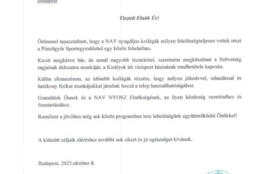 Köszönő levél a PSE-től