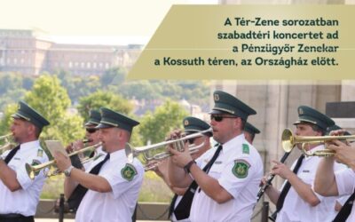 A Pénzügyőr Zenekar ismét az Országház előtt koncertezik