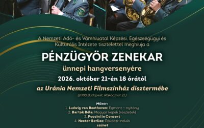 Meghívó a Pénzügyőr Zenekar ünnepi koncertjére (2026.10.21)