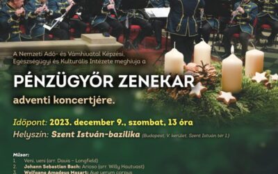 Meghívó a Pénzügyőr Zenekar adventi koncertjére
